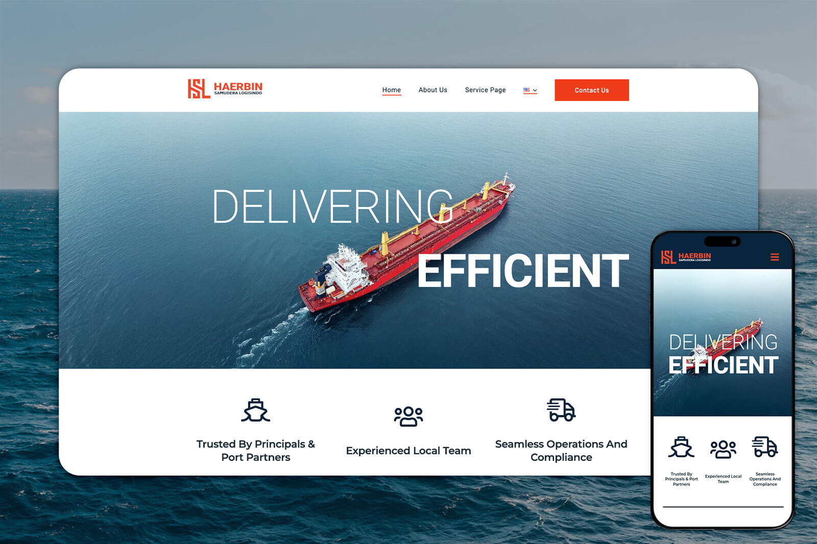 Haerbin Shipping Company Profile | Corporate Website Development