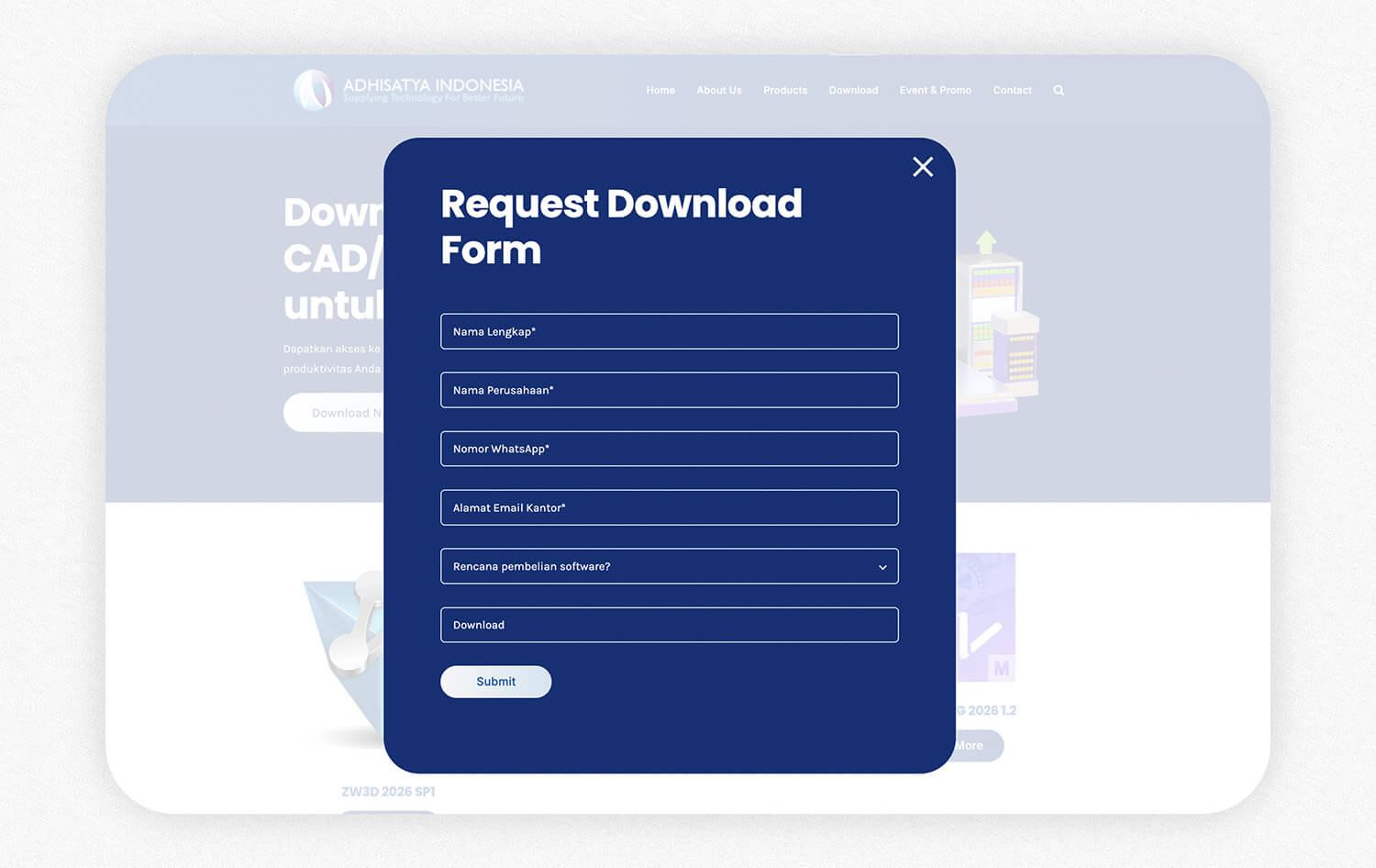 Portfolio advanstudio - Adhisatya Indonesia Company Profile Website Development