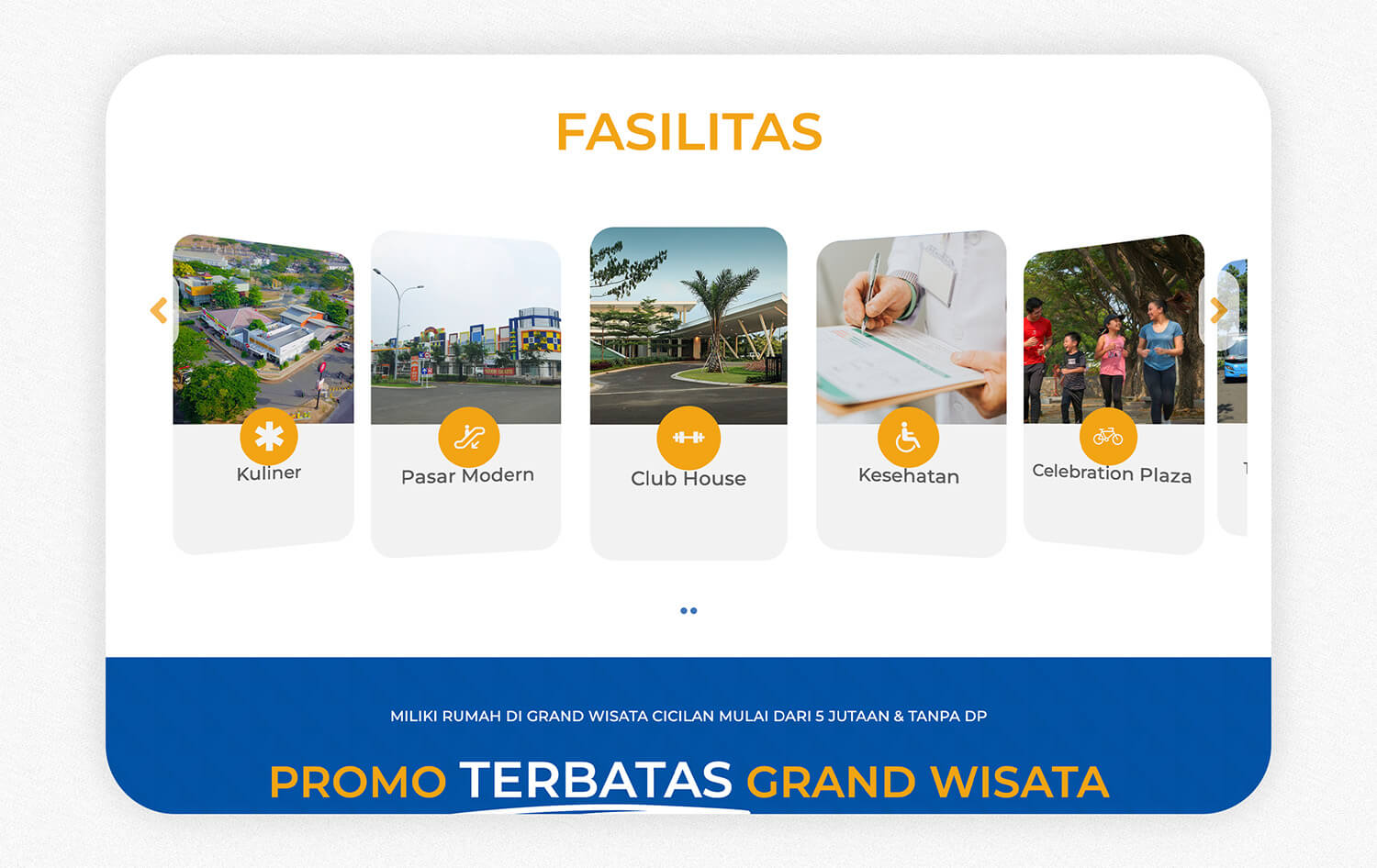 Portfolio Advanstudio - Grand Wisata Bekasi Property Sales | Profile & Catalog Website Development