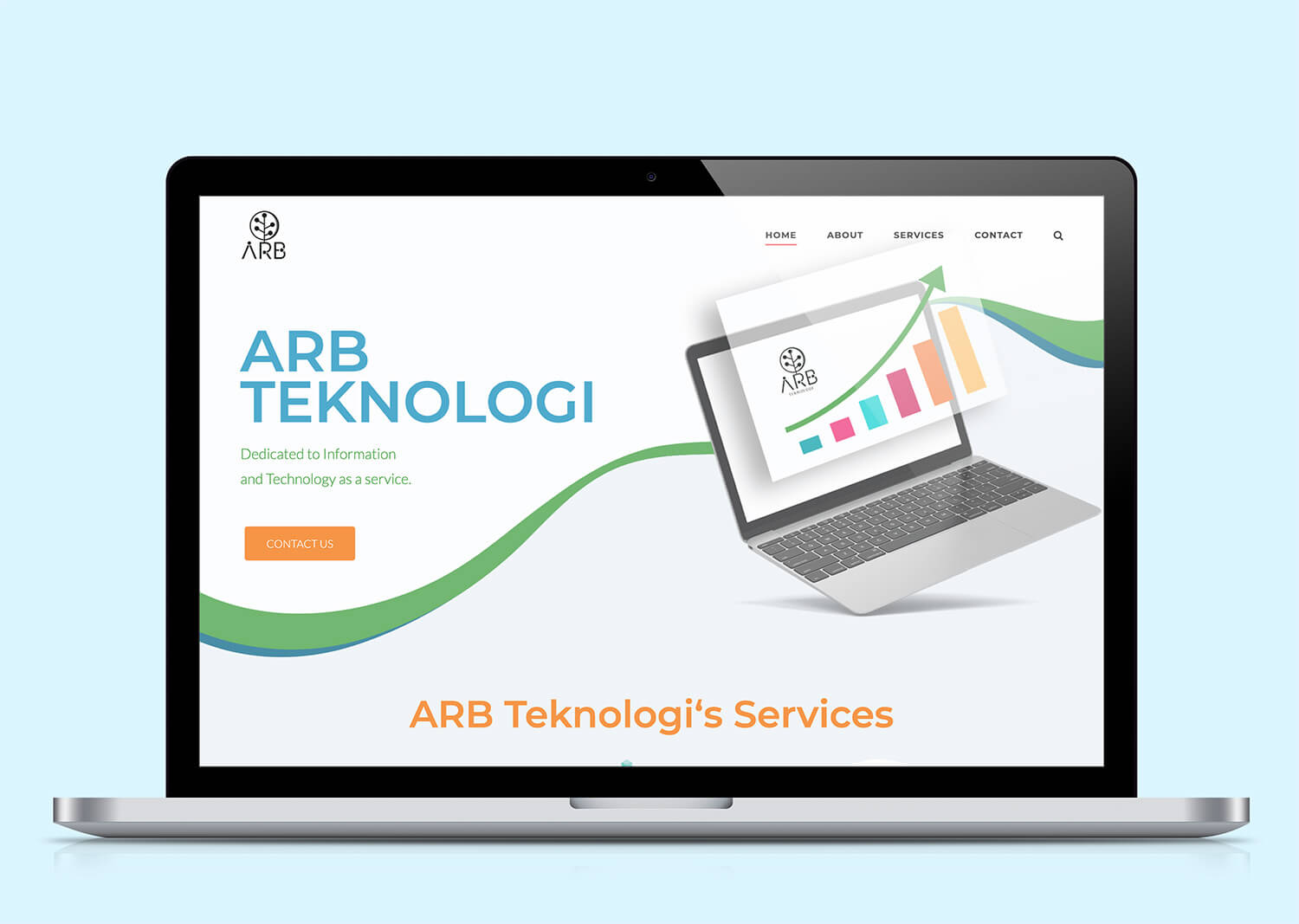 portofolio advanstudio - ARB Teknologi Company Profile Website